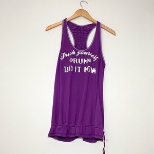 Lululemon Run Energy Tank Push Yourself Run Do It Now Graphic